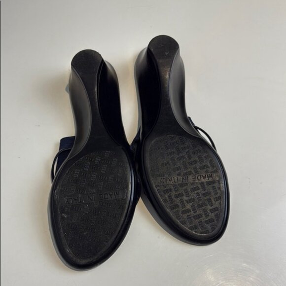 Italian Shoemakers Blue Sandals Minimalist Design size 10 women's - Picture 5 of 5